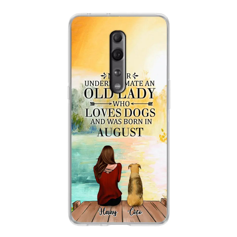 Personalized Old Lady And Dog Phone Case - Woman With Up to 5 Dogs - Best Gift For Dog Lover - Case For Xiaomi, Oppo And Huawei
