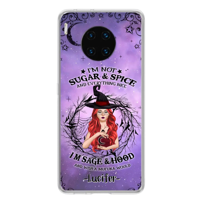 Custom Personalized Witch Phone Case - Best Halloween Gift Idea - I'm Not Sugar And Spice - Case For Xiaomi, Oppo And Huawei - DFESX1
