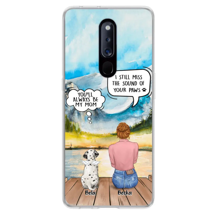 Custom Personalized Memorial Pet Mom Phone Case- Woman With Upto 5 Pets - Best Gift For Pet Lover - It's So Hard To Say Goodbye - Case For Xiaomi/Huawei/Oppo