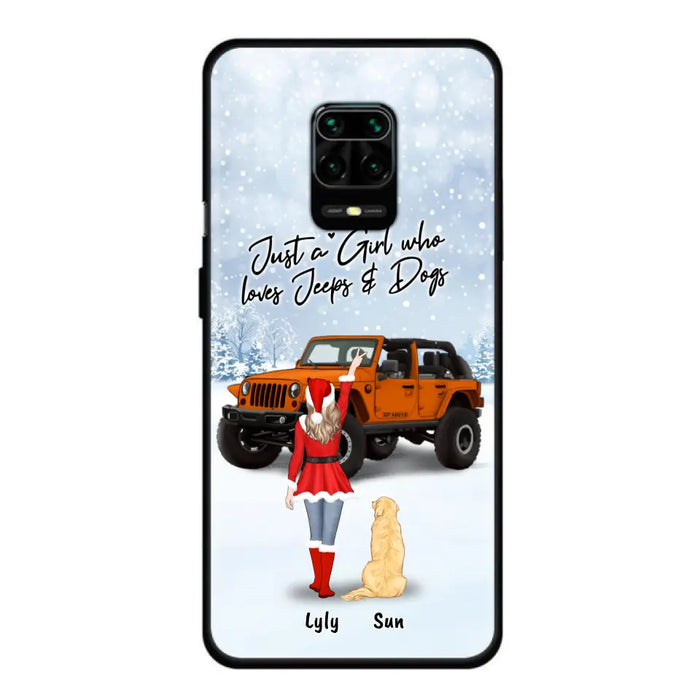 Custom Personalized Christmas Off-road Girl Phone Case - Girl With Upto 4 Pets - Christmas Gift For Dog/ Cat Lover - Just A Girl Who - Case For Xiaomi, Oppo And Huawei