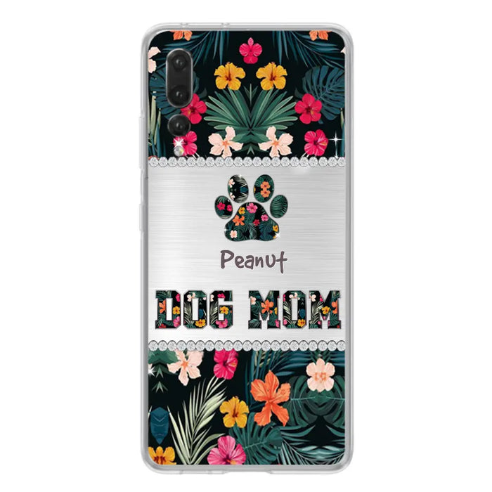 Personalized Custom Phone Case Dog Mom Met Pattern - Gifts Idea For Dog Lover - Dog Mom - Case For Xiaomi, Huawei And Oppo