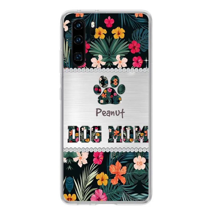 Personalized Custom Phone Case Dog Mom Met Pattern - Gifts Idea For Dog Lover - Dog Mom - Case For Xiaomi, Huawei And Oppo