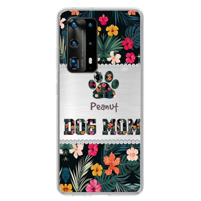 Personalized Custom Phone Case Dog Mom Met Pattern - Gifts Idea For Dog Lover - Dog Mom - Case For Xiaomi, Huawei And Oppo