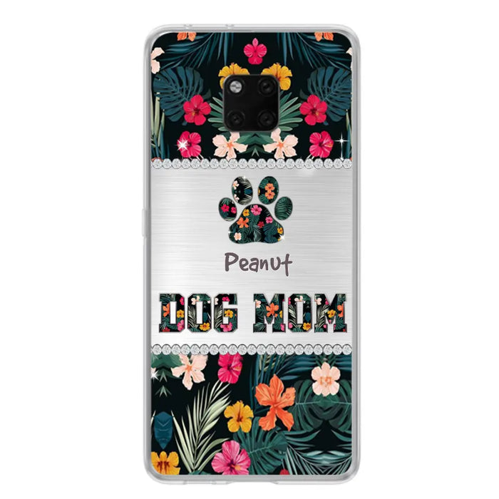 Personalized Custom Phone Case Dog Mom Met Pattern - Gifts Idea For Dog Lover - Dog Mom - Case For Xiaomi, Huawei And Oppo