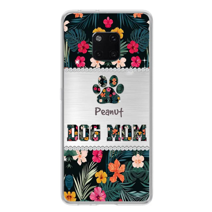 Personalized Custom Phone Case Dog Mom Met Pattern - Gifts Idea For Dog Lover - Dog Mom - Case For Xiaomi, Huawei And Oppo