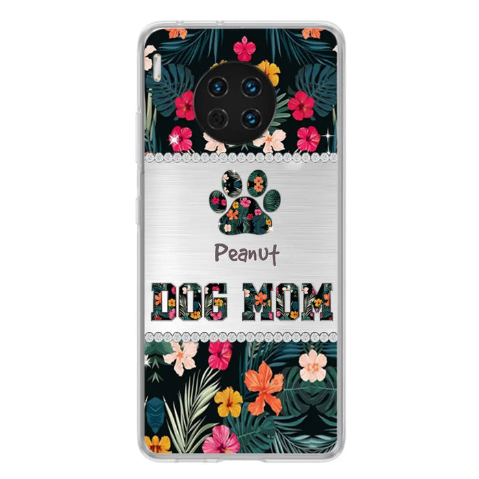 Personalized Custom Phone Case Dog Mom Met Pattern - Gifts Idea For Dog Lover - Dog Mom - Case For Xiaomi, Huawei And Oppo