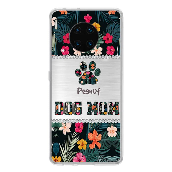 Personalized Custom Phone Case Dog Mom Met Pattern - Gifts Idea For Dog Lover - Dog Mom - Case For Xiaomi, Huawei And Oppo