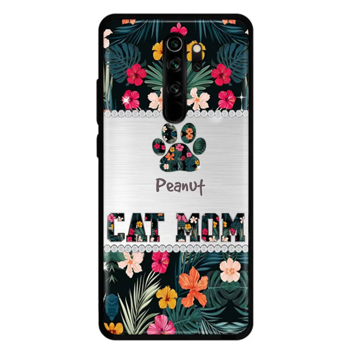 Personalized Custom Phone Case Cat Mom Met Pattern - Gifts Idea For Cat Lover - Cat Mom - Case For Xiaomi, Huawei And Oppo