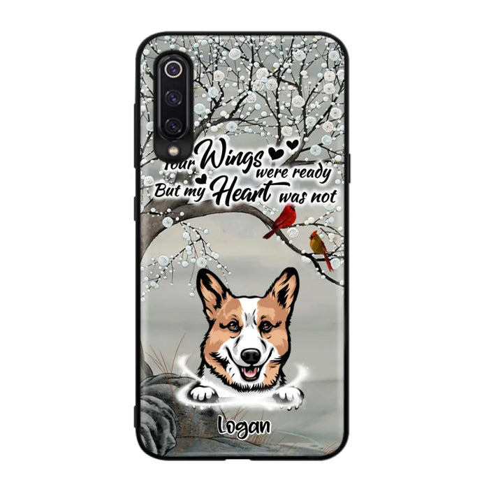 Custom Personalized Memorial Dog Cat Phone Case - Upto 3 Pets - Best Gift For Dog/ Cat Lover - Your Wings Were Ready But My Heart Was Not - Case For Xiaomi, Oppo And Huawei
