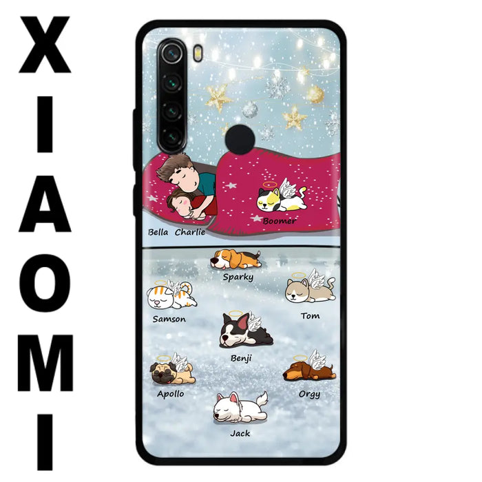 Custom Personalized Couple With Pet Phone Case - Upto 8 Pets - Best Gift For Dog/ Cat Lover - Case For Xiaomi, Oppo And Huawei