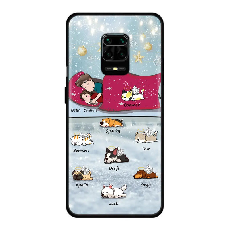 Personalized Couple With Pet Phone Case - Up to 8 Pets - Best Gift For Dog/Cat Lover - Case For Xiaomi, Oppo And Huawei