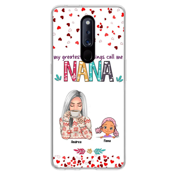 Custom Personalized Grandma & Grandkids Phone Case - Upto 5 Kids - My Greatest Blessings Call Me Nana - For Xiaomi, Oppo And Huawei Phone Case