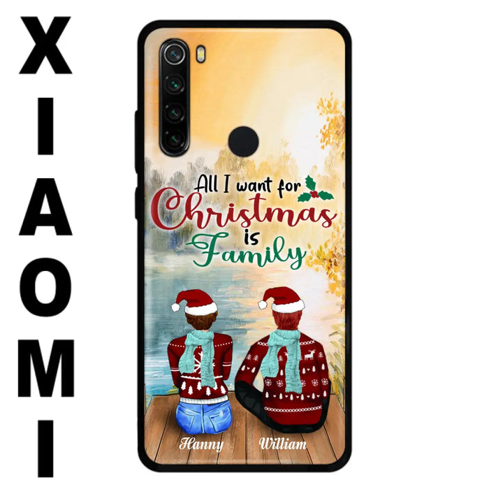 Custom Personalized Family Phone Case - Couple/ Parents With Upto 3 Kids, 3 Pets - Gift For Family - Case For Xiaomi, Oppo And Huawei