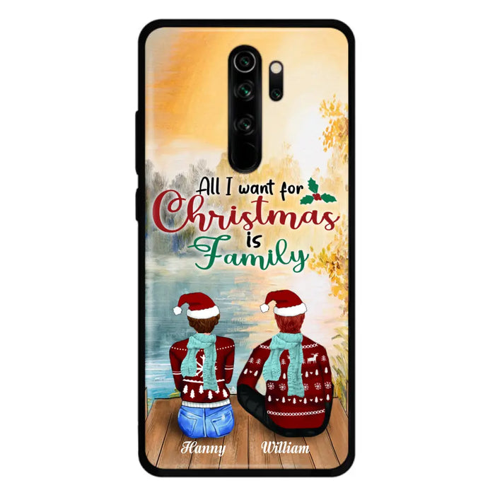 Custom Personalized Family Phone Case - Couple/ Parents With Upto 3 Kids, 3 Pets - Gift For Family - Case For Xiaomi, Oppo And Huawei