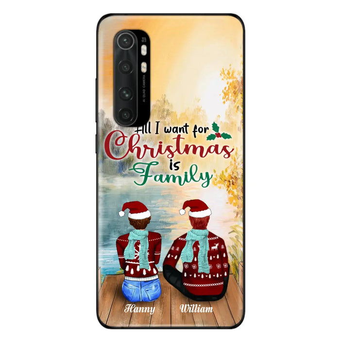 Custom Personalized Family Phone Case - Couple/ Parents With Upto 3 Kids, 3 Pets - Gift For Family - Case For Xiaomi, Oppo And Huawei