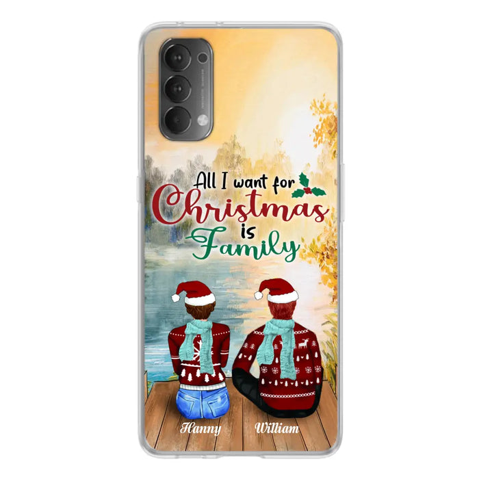 Custom Personalized Family Phone Case - Couple/ Parents With Upto 3 Kids, 3 Pets - Gift For Family - Case For Xiaomi, Oppo And Huawei