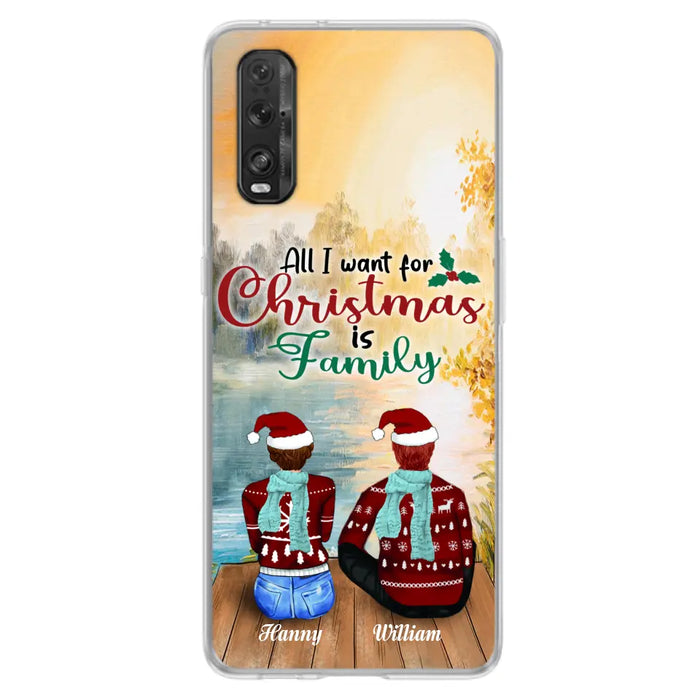 Custom Personalized Family Phone Case - Couple/ Parents With Upto 3 Kids, 3 Pets - Gift For Family - Case For Xiaomi, Oppo And Huawei