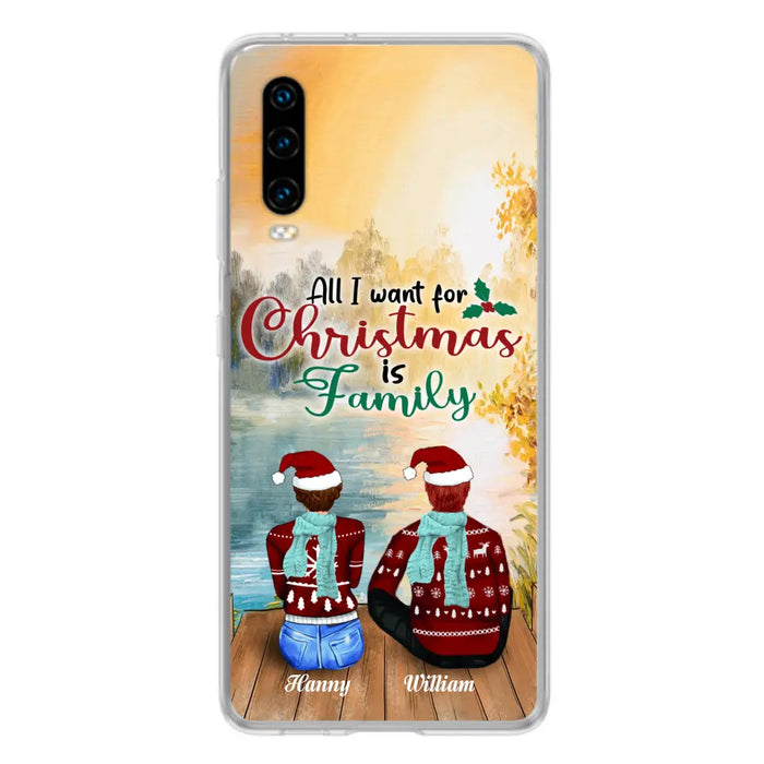 Custom Personalized Family Phone Case - Couple/ Parents With Upto 3 Kids, 3 Pets - Gift For Family - Case For Xiaomi, Oppo And Huawei