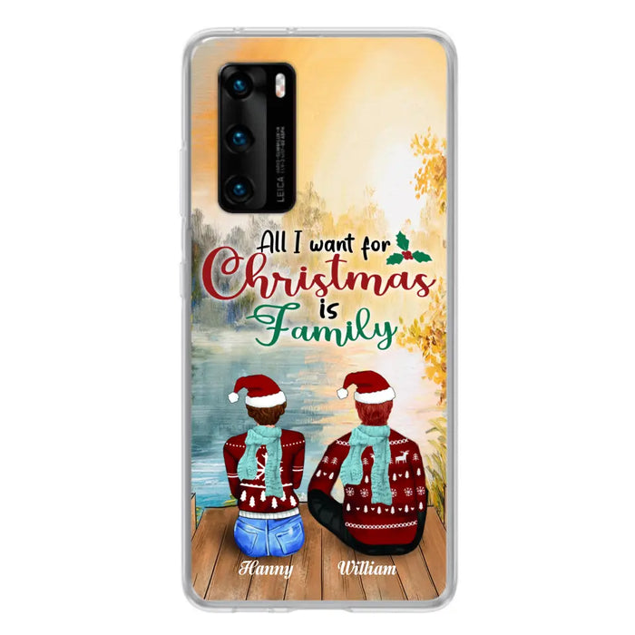 Custom Personalized Family Phone Case - Couple/ Parents With Upto 3 Kids, 3 Pets - Gift For Family - Case For Xiaomi, Oppo And Huawei