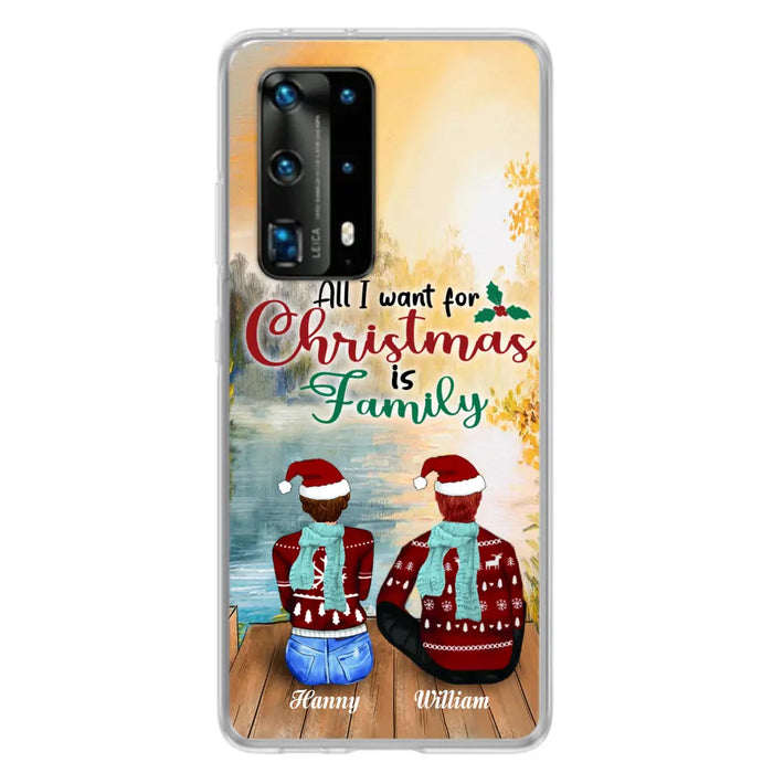 Custom Personalized Family Phone Case - Couple/ Parents With Upto 3 Kids, 3 Pets - Gift For Family - Case For Xiaomi, Oppo And Huawei