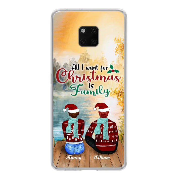 Custom Personalized Family Phone Case - Couple/ Parents With Upto 3 Kids, 3 Pets - Gift For Family - Case For Xiaomi, Oppo And Huawei