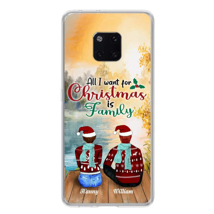 Custom Personalized Family Phone Case - Couple/ Parents With Upto 3 Kids, 3 Pets - Gift For Family - Case For Xiaomi, Oppo And Huawei