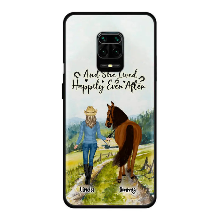 Custom Personalized Horse Girl Phone Case - Upto 4 Horses - Best Gift For Horse Lover - Just A Girl Who Loves Horses - Case For Xiaomi, Huawei & Oppo