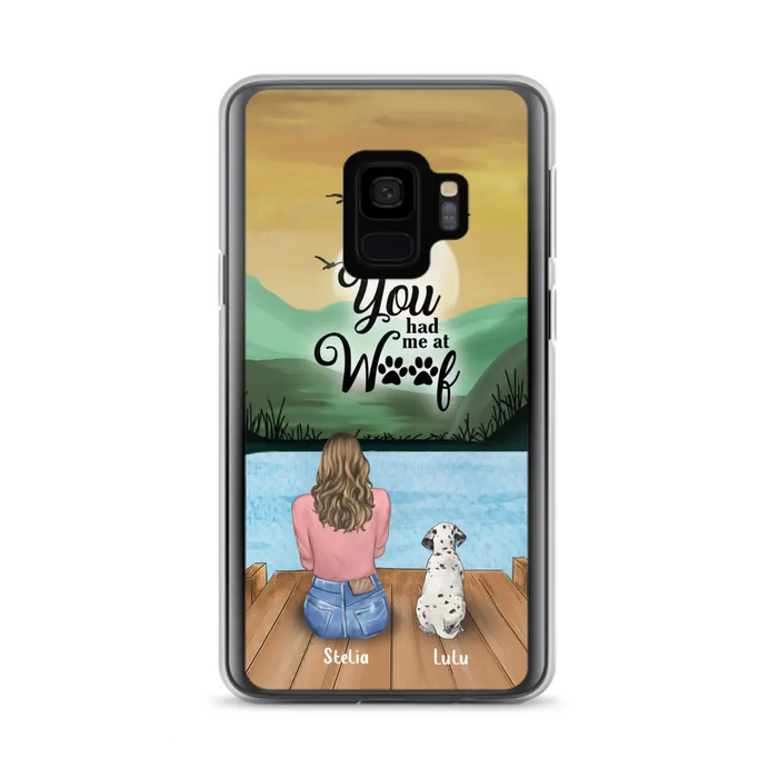 Custom Personalized Dog Mom Phone Case - Gifts For Dog Lover With Upto 4 Dogs - You Had Me At Woof - The New Version for iPhone 14 Series