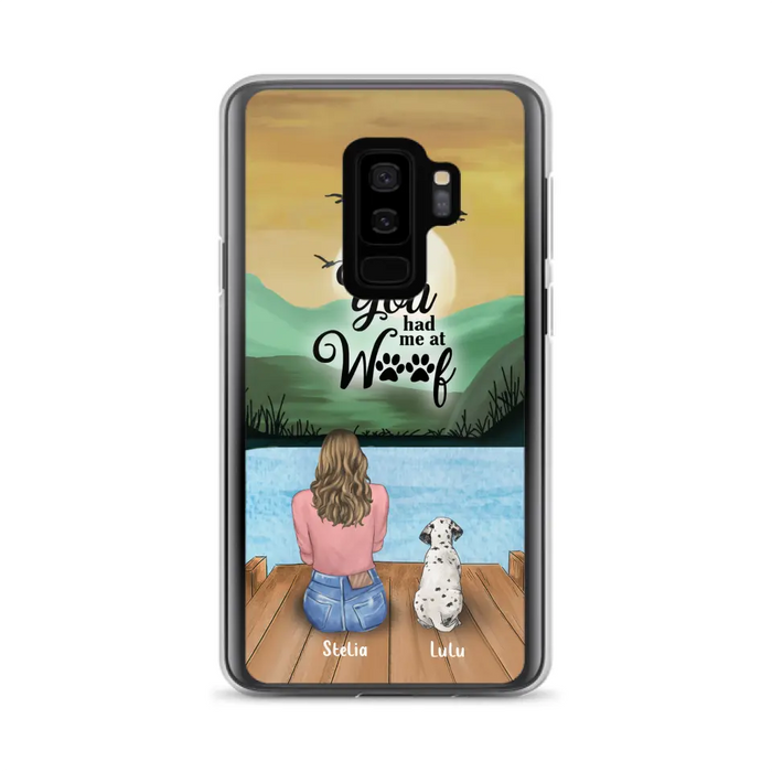 Custom Personalized Dog Mom Phone Case - Gifts For Dog Lover With Upto 4 Dogs - You Had Me At Woof - The New Version for iPhone 14 Series