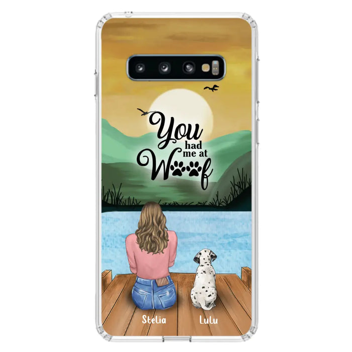 Custom Personalized Dog Mom Phone Case - Gifts For Dog Lover With Upto 4 Dogs - You Had Me At Woof - The New Version for iPhone 14 Series