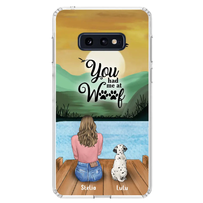 Custom Personalized Dog Mom Phone Case - Gifts For Dog Lover With Upto 4 Dogs - You Had Me At Woof - The New Version for iPhone 14 Series