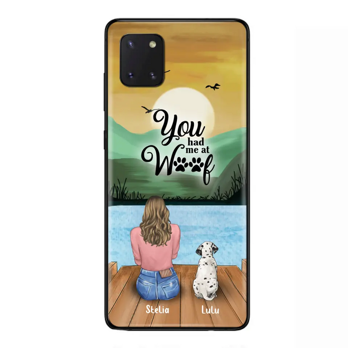 Custom Personalized Dog Mom Phone Case - Gifts For Dog Lover With Upto 4 Dogs - You Had Me At Woof - The New Version for iPhone 14 Series