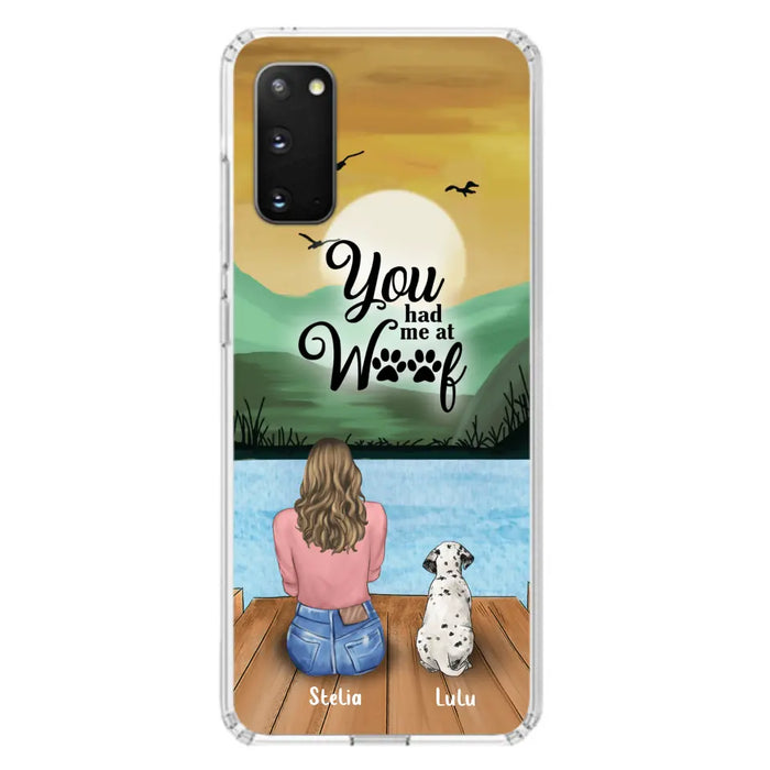 Custom Personalized Dog Mom Phone Case - Gifts For Dog Lover With Upto 4 Dogs - You Had Me At Woof - The New Version for iPhone 14 Series