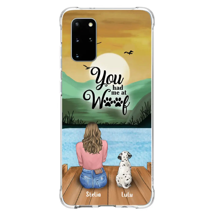 Custom Personalized Dog Mom Phone Case - Gifts For Dog Lover With Upto 4 Dogs - You Had Me At Woof - The New Version for iPhone 14 Series