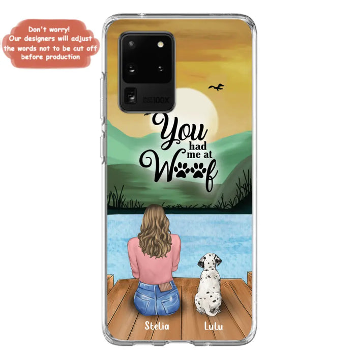 Custom Personalized Dog Mom Phone Case - Gifts For Dog Lover With Upto 4 Dogs - You Had Me At Woof - The New Version for iPhone 14 Series