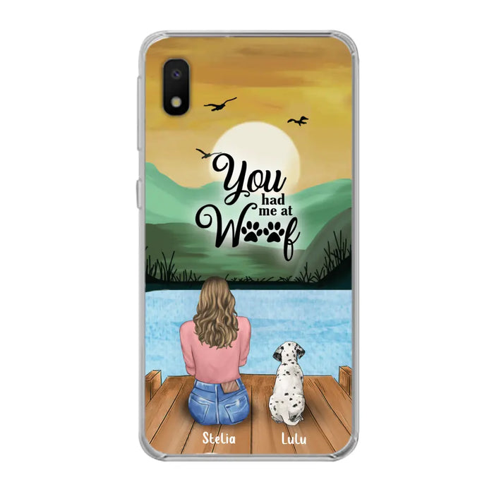 Custom Personalized Dog Mom Phone Case - Gifts For Dog Lover With Upto 4 Dogs - You Had Me At Woof - The New Version for iPhone 14 Series