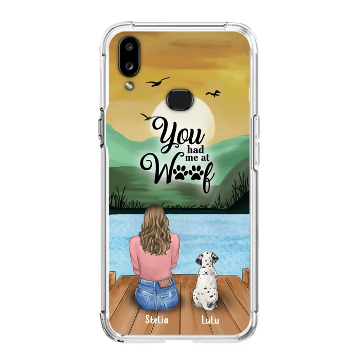 Custom Personalized Dog Mom Phone Case - Gifts For Dog Lover With Upto 4 Dogs - You Had Me At Woof - The New Version for iPhone 14 Series