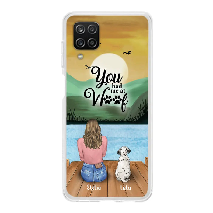 Custom Personalized Dog Mom Phone Case - Gifts For Dog Lover With Upto 4 Dogs - You Had Me At Woof - The New Version for iPhone 14 Series