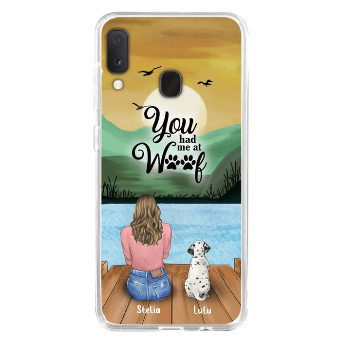 Custom Personalized Dog Mom Phone Case - Gifts For Dog Lover With Upto 4 Dogs - You Had Me At Woof - The New Version for iPhone 14 Series