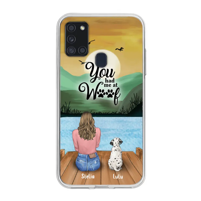 Custom Personalized Dog Mom Phone Case - Gifts For Dog Lover With Upto 4 Dogs - You Had Me At Woof - The New Version for iPhone 14 Series