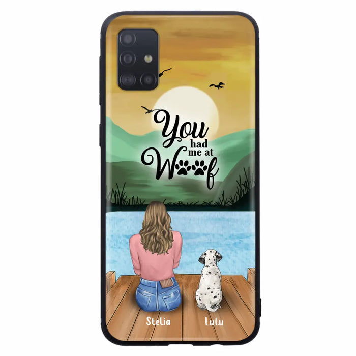 Custom Personalized Dog Mom Phone Case - Gifts For Dog Lover With Upto 4 Dogs - You Had Me At Woof - The New Version for iPhone 14 Series