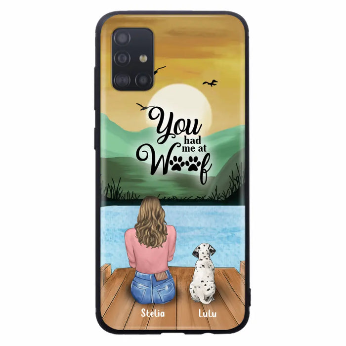 Custom Personalized Dog Mom Phone Case - Gifts For Dog Lover With Upto 4 Dogs - You Had Me At Woof - The New Version for iPhone 14 Series