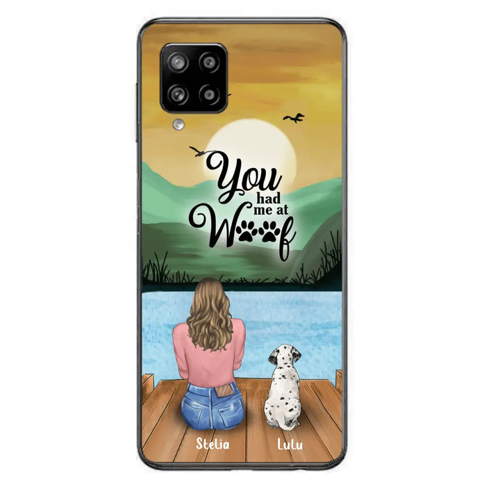 Custom Personalized Dog Mom Phone Case - Gifts For Dog Lover With Upto 4 Dogs - You Had Me At Woof - The New Version for iPhone 14 Series