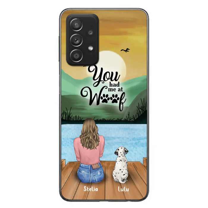 Custom Personalized Dog Mom Phone Case - Gifts For Dog Lover With Upto 4 Dogs - You Had Me At Woof - The New Version for iPhone 14 Series