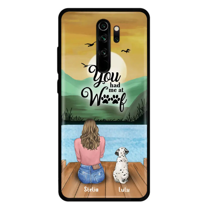 Custom Personalized Dog Mom Phone Case - Gifts For Dog Lover With Upto 4 Dogs - You Had Me At Woof - The New Version for iPhone 14 Series