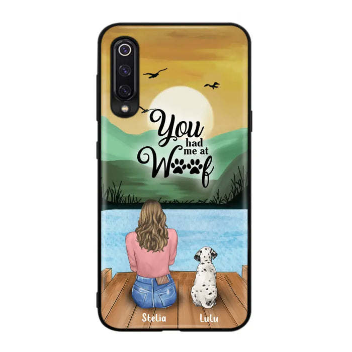 Custom Personalized Dog Mom Phone Case - Gifts For Dog Lover With Upto 4 Dogs - You Had Me At Woof - The New Version for iPhone 14 Series