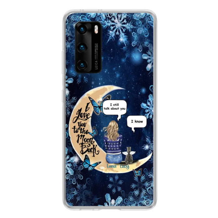 Custom Personalized Pet Mom Conversation Phone Case - Woman With Upto 4 Pets - Gift For Dog/ Cat Lover - Case For Xiaomi, Oppo And Huawei