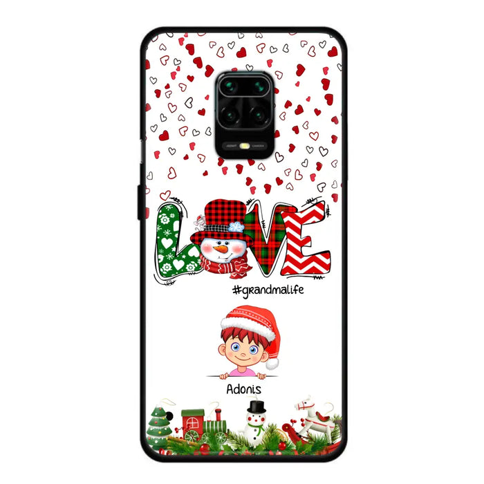 Custom Personalized Christmas Grandmalife Phone Case - Upto 6 Kids - Christmas Gift For Grandma, Mama - Case For Xiaomi, Oppo And Huawei