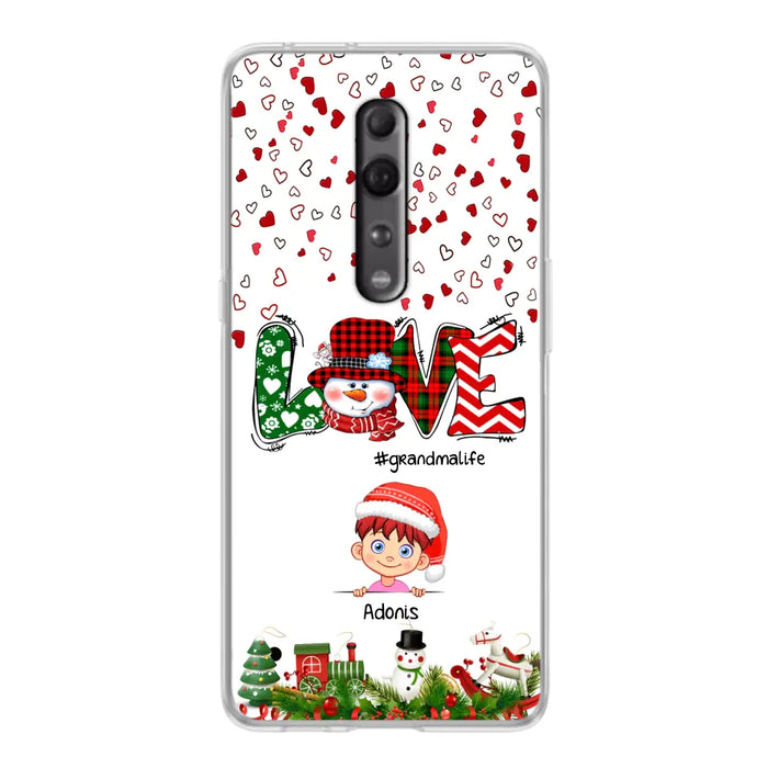 Custom Personalized Christmas Grandmalife Phone Case - Upto 6 Kids - Christmas Gift For Grandma, Mama - Case For Xiaomi, Oppo And Huawei