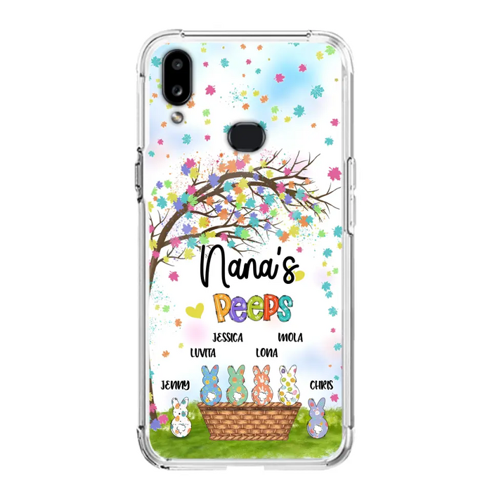 Custom Personalized Nana's Peeps Phone Case- Gift Idea For Easter Day - Upto 6 Bunnies - Nana's Peeps - Cases For iPhone & Samsung